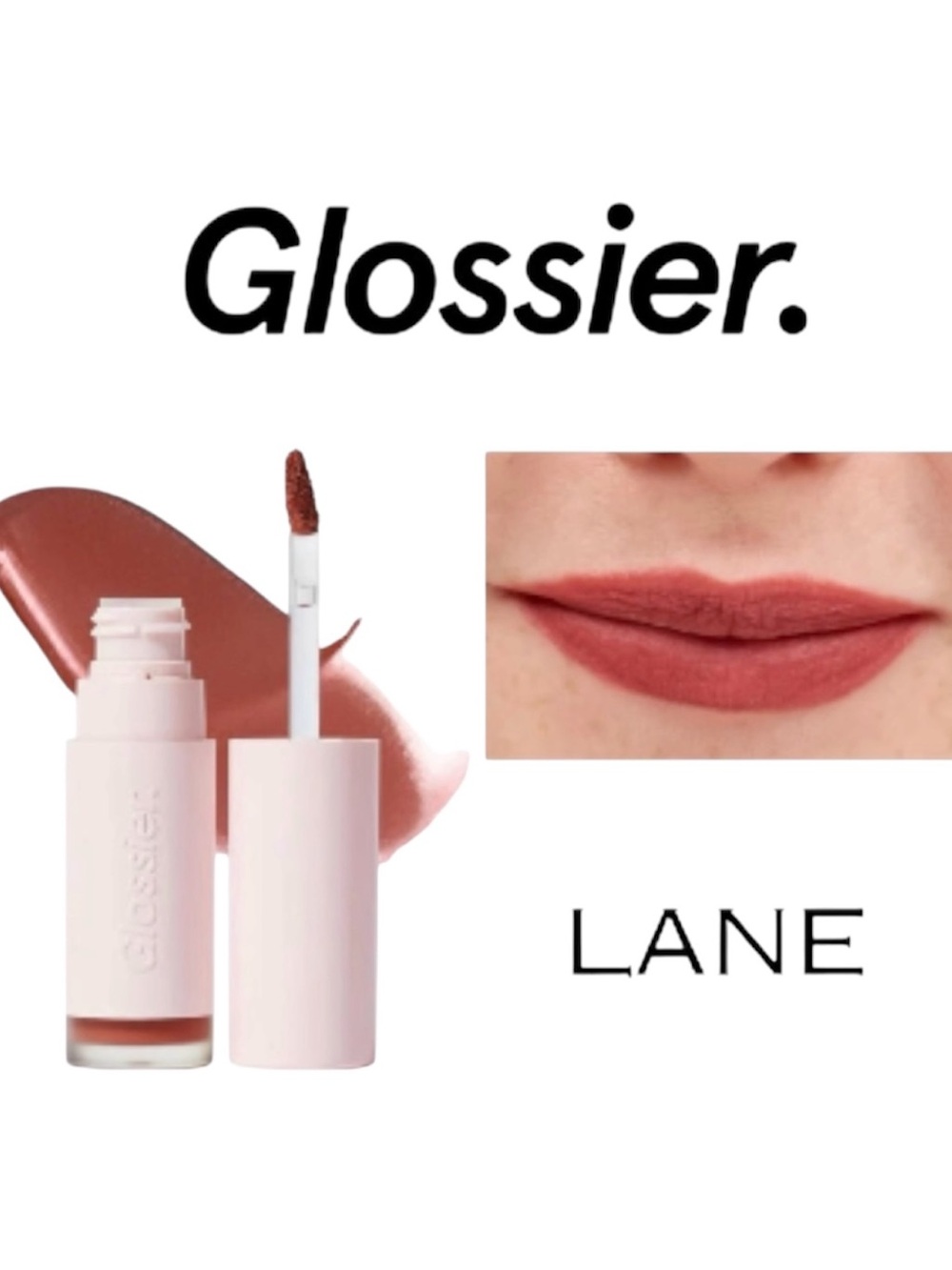 Glossier Suit Soft Touch Lip Crème 
Lane Neutral Mauve Brown 🤎🩷